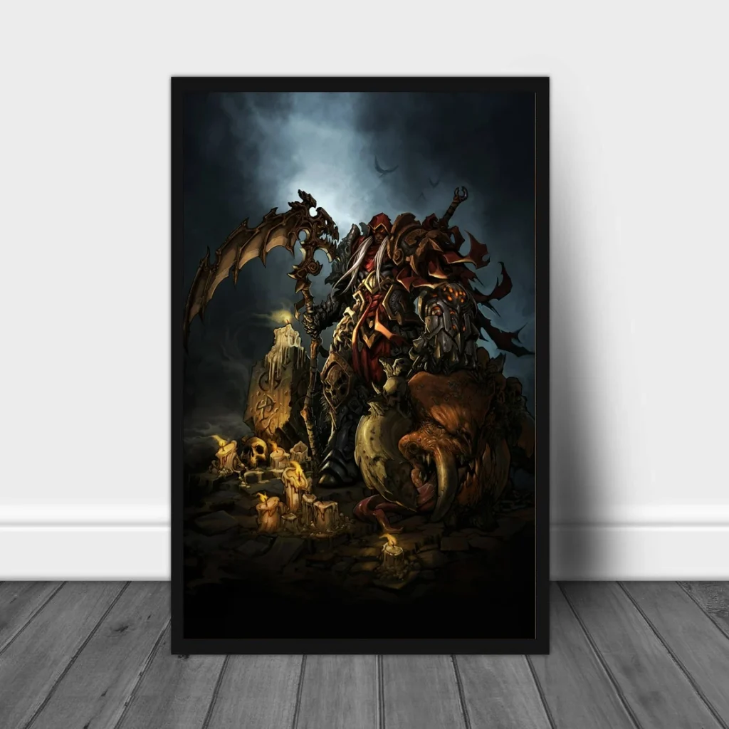 kf H2ef370164f814d3f92ea9bc7e087c250y Darksiders War video game artwork poster Canvas Print Home Wall Painting Decoration No Frame - Darksiders Merch