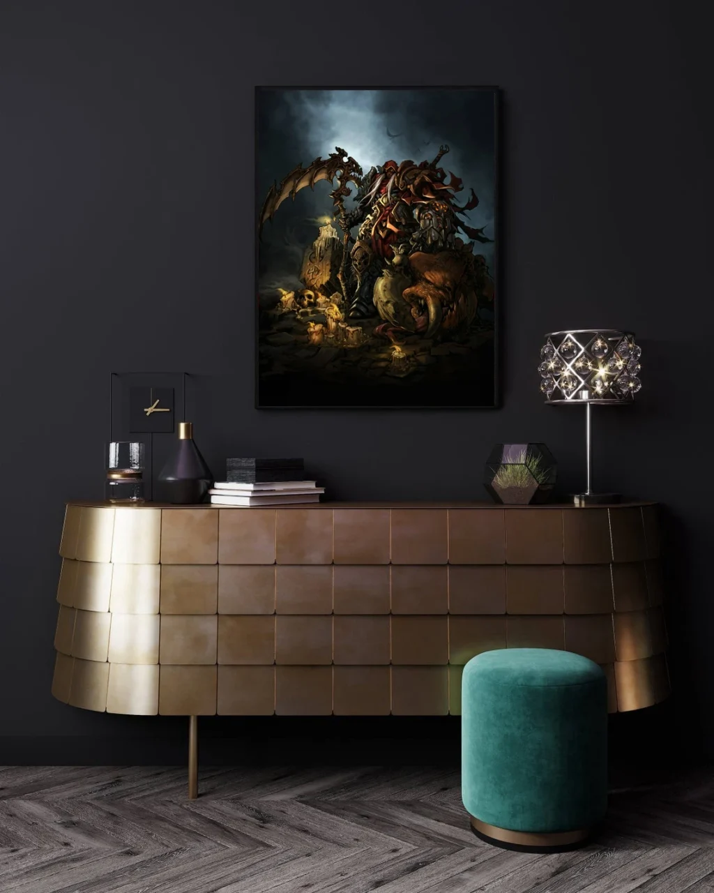 kf H51b5a69605dc4509b796faa75d1ee86d9 Darksiders War video game artwork poster Canvas Print Home Wall Painting Decoration No Frame - Darksiders Merch