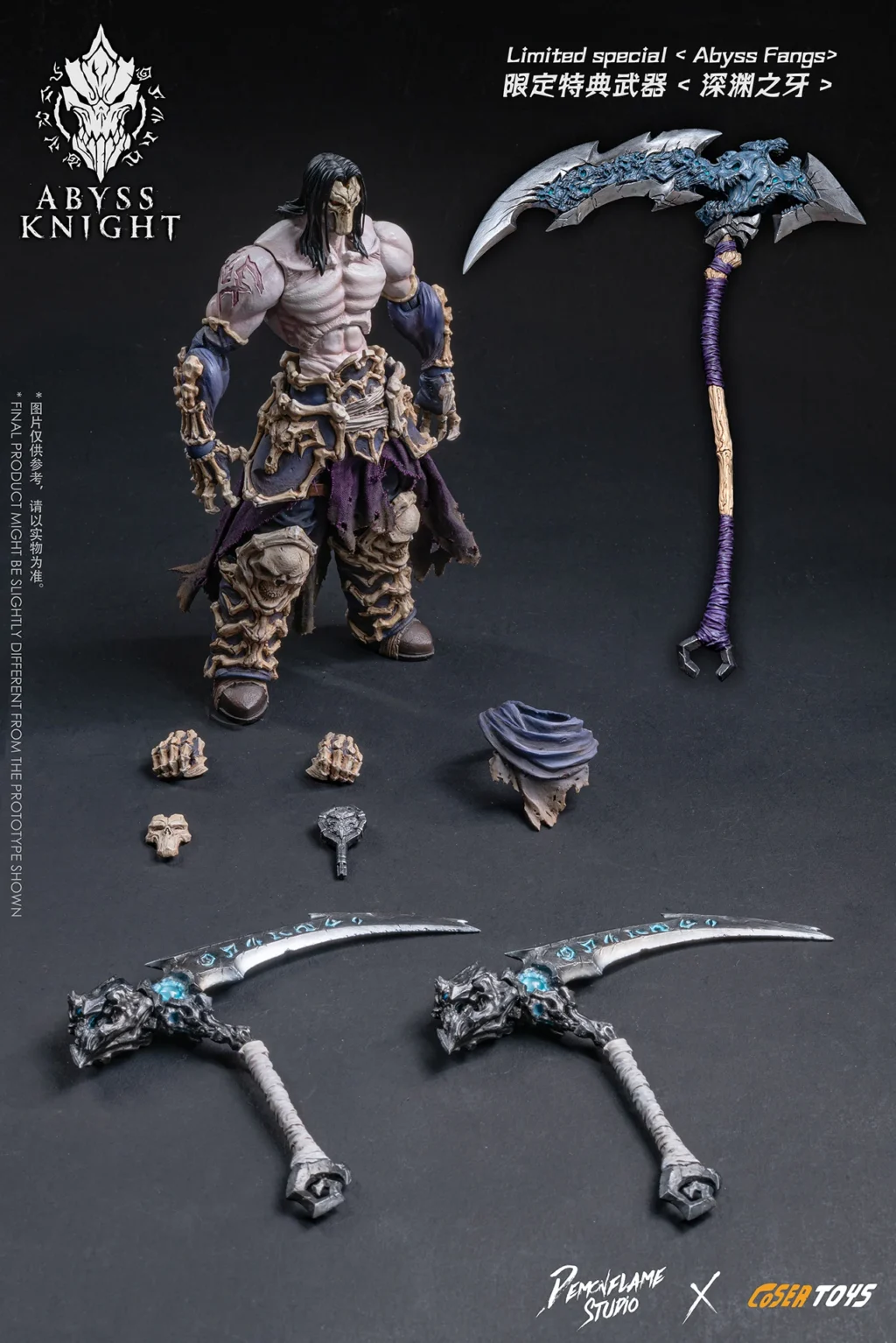 kf Sc2624cd77092468d91597e19a041e182s 1 12 In Stock Original Pemcvflame Studio X Cosertoys Darksiders 2 Death Movable Model Toy Collect - Darksiders Merch