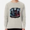 ssrcolightweight sweatshirtmensoatmeal heatherfrontsquare productx1000 bgf8f8f8 25 - Darksiders Merch